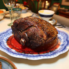 Grilled Marinated Lamb with Mache and Mint