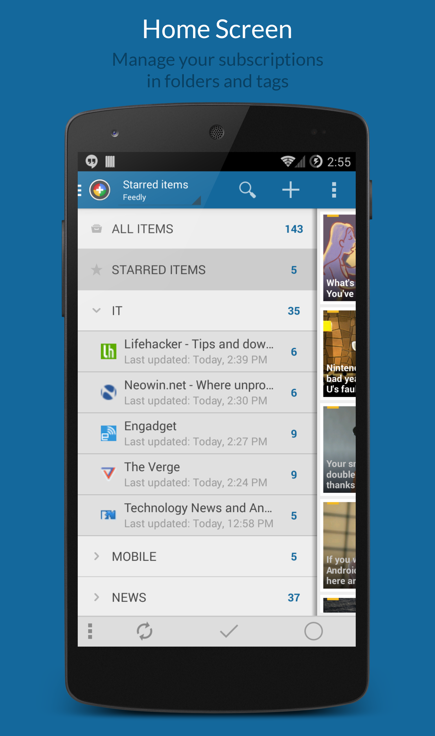 Android application News+ Premium screenshort