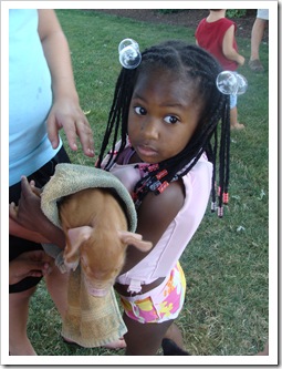 Kiahna lovin that baby pig!
