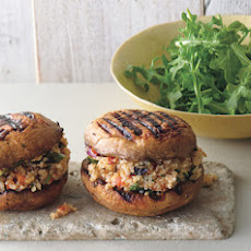 Grilled Portabella and Bulgur Salad 