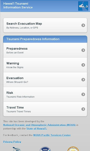 Hawaii Tsunami Info Service