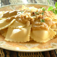 Cheese Ravioli with Pumpkin Sage Sauce