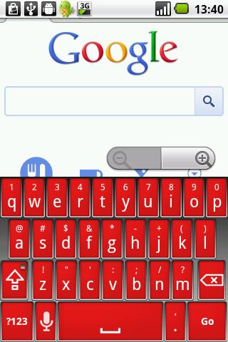 Elegant Red Keyboard Skin