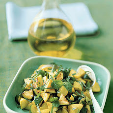 Sauteed Zucchini and Yellow Squash with Mint
