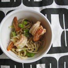 Sesame Noodles with Spicy Pickled Shrimp