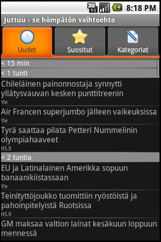 Juttuu a finnish news client