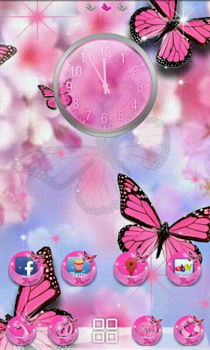 GO Theme - Pink Butterfly PRO