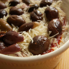 Cream Cheese Salsa Dip W/ Cheddar & Olives