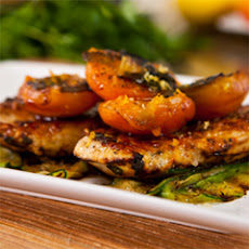 Mediterranean-style Pan Roasted Chicken With Grilled Apricot