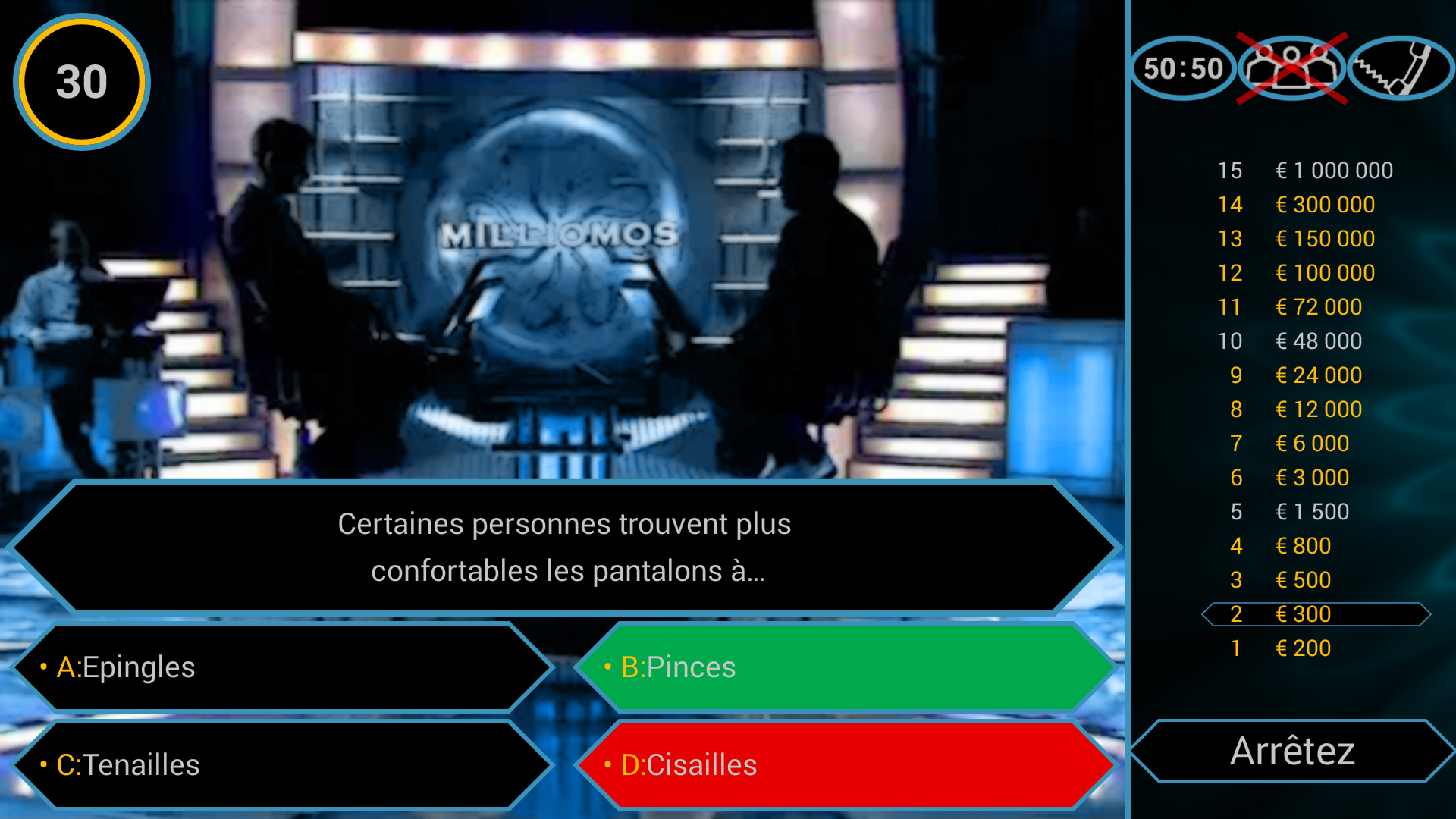 Android application Millionaire Quiz FREE screenshort