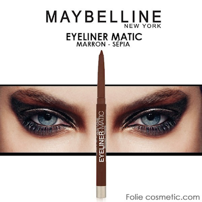 Acheter GEMEY MAYBELLINE - EyeLiner Matic - Marron sépia à Bordeaux chez  Folie Cosmetic - Dilengo