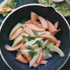 Melon with Basil-Lime Granita