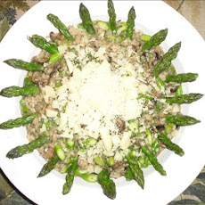 Asparagus Risotto With Shiitake Mushrooms