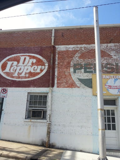 Vintage Dr. Pepper & Pepsi Mural