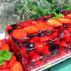 Summer Fruits Terrine or  Bodacious Berries in Wine Jelly!