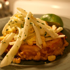Tomato Tempura with Spicy Jicama Slaw