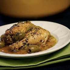 Chicken Tagine with Fennel, Preserved Lemons, and Green Olives