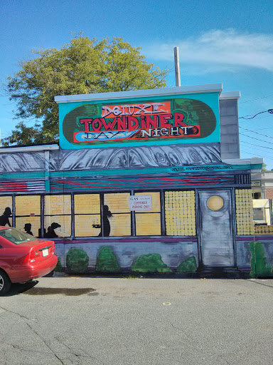 Deluxe Town Diner Mural