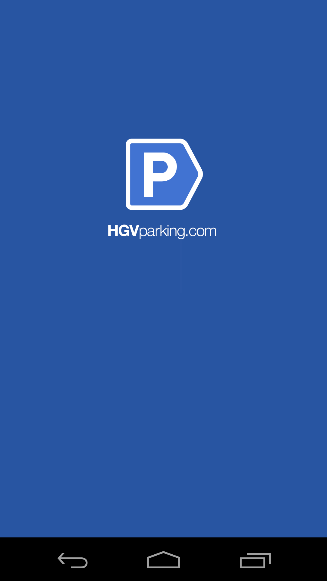 Android application HGVparking screenshort