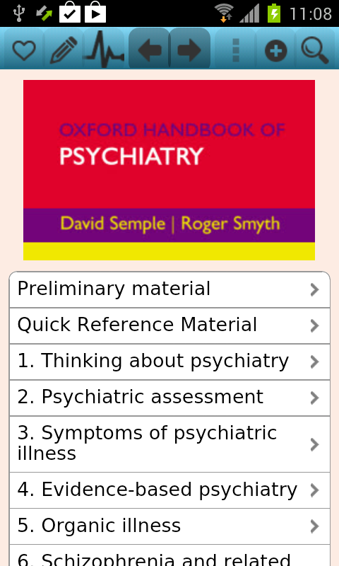Android application Oxford Handbook Psychiatry, 3e screenshort
