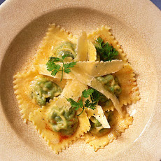 Ravioli with Peas and Chervil