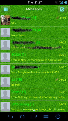 GreenStone Theme for GoSMS Pro