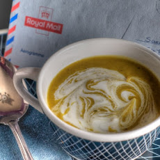 Cream of curried parsnip soup