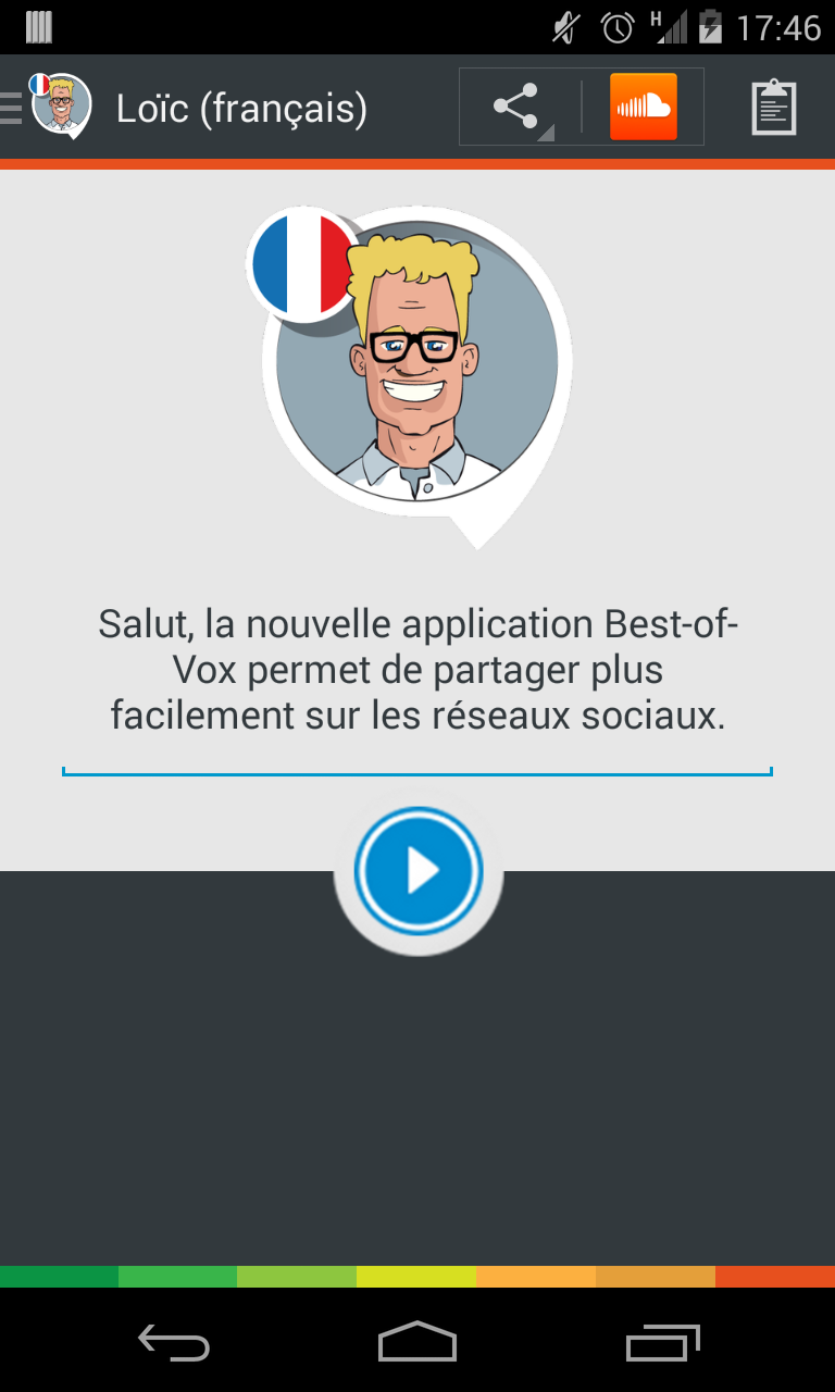 Android application Loïc voice (French) screenshort