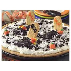 Spooky Graveyard Dessert Pizza