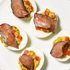 Steakhouse Deviled Eggs