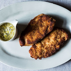 Turkey Schnitzel with Leeks and Butter Sage Sauce