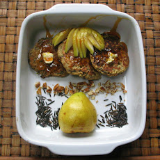 Pear and Wild Rice Pancakes with Whipped Maple Butter
