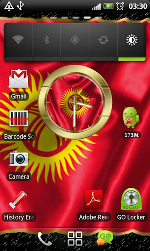 【免費個人化App】Kyrgyzstan flag clocks-APP點子