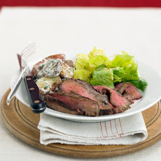 Grilled Steak with Potato Salad