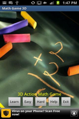 Math Game - 3D Action Game