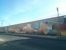 Mural Barco Abstracto