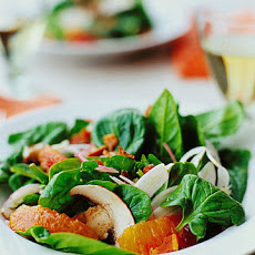 Spinach Salad with Fennel and Blood Oranges