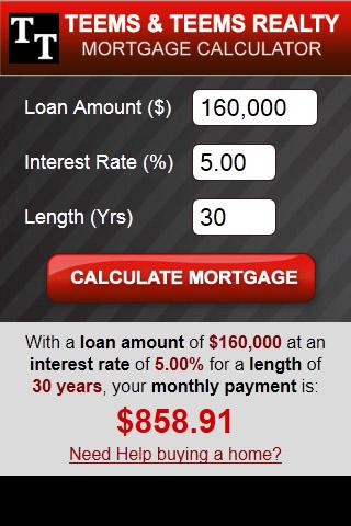 TTR Mortgage Calculator