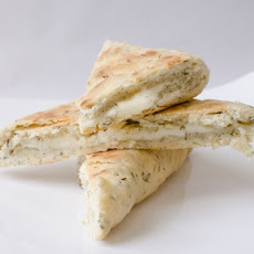 Halloumi-stuffed Olive Oil Flatbread