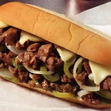 Philly Cheesesteak Sandwich with Garlic Mayo
