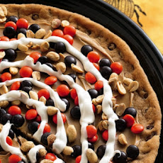 Peanutty Halloween Cookie Pizza