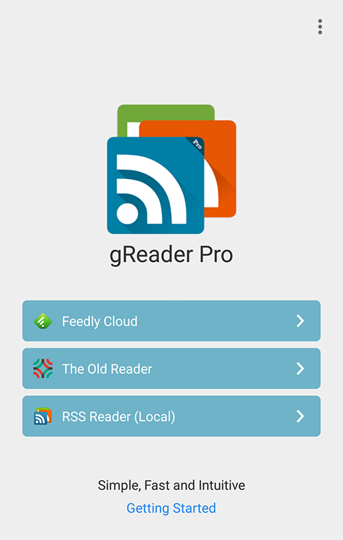 Android application gReader Pro | News | RSS screenshort