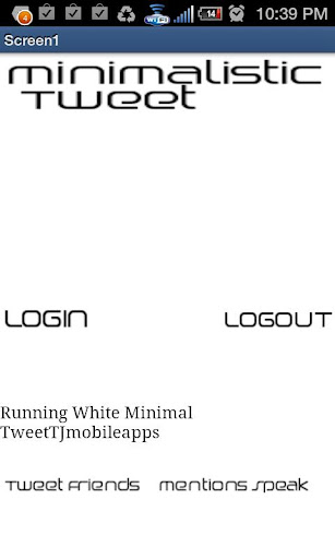 White Minimalist Tweet