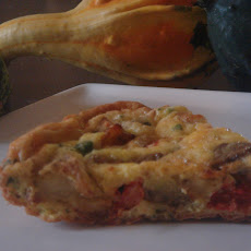 Potato,Eggplant,Tomato and Parsley Frittata