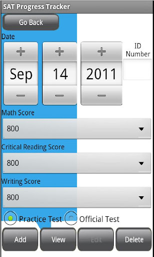 SAT Progress Tracker