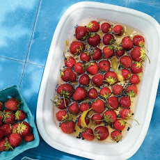 Strawberries with Vanilla Syrup