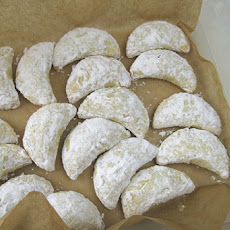 Candied Orange and Pistachio Crescents