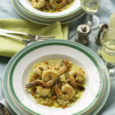 Shrimp in Saffron Broth