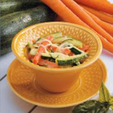 Zucchini with Basil Cream