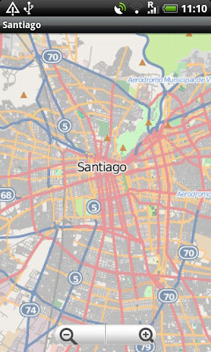 Santiago Street Map